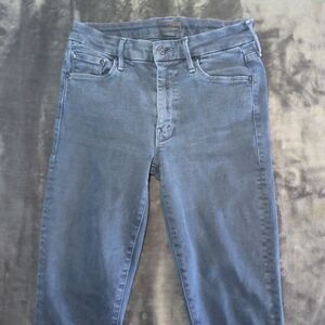 MOTHER The Looker Skinny Jeans Size 26 Dark Wash Indigo Blue Made in USA
